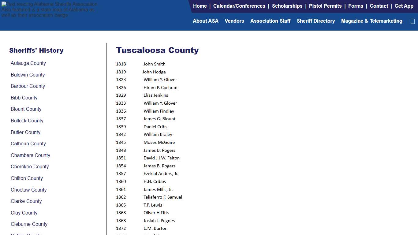 Tuscaloosa County | Alabama Sheriffs Association - Alabama